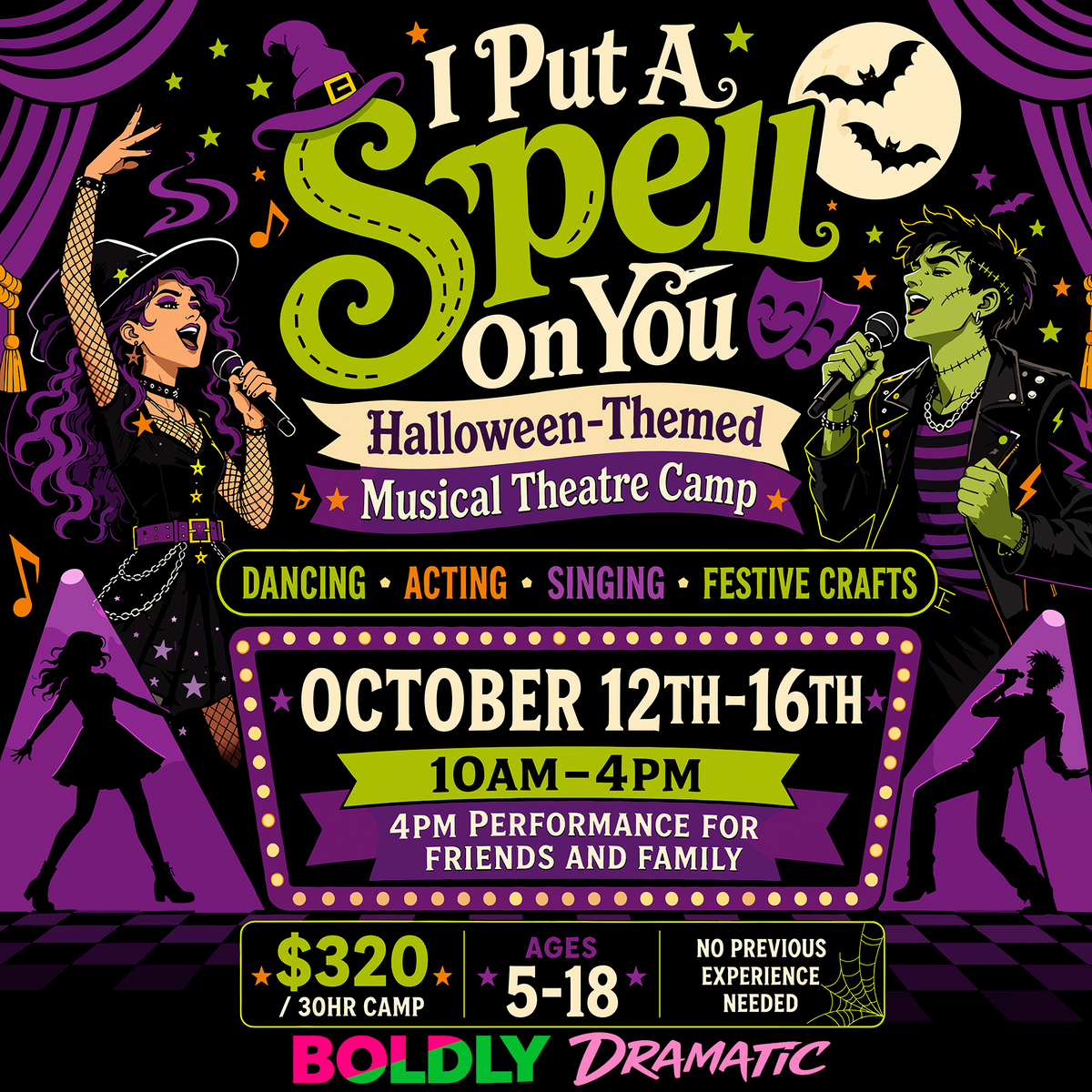I Put a Spell on You: Fall Break Musical Theatre Camp